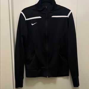 Nike Black and White Zip-Up Jacket